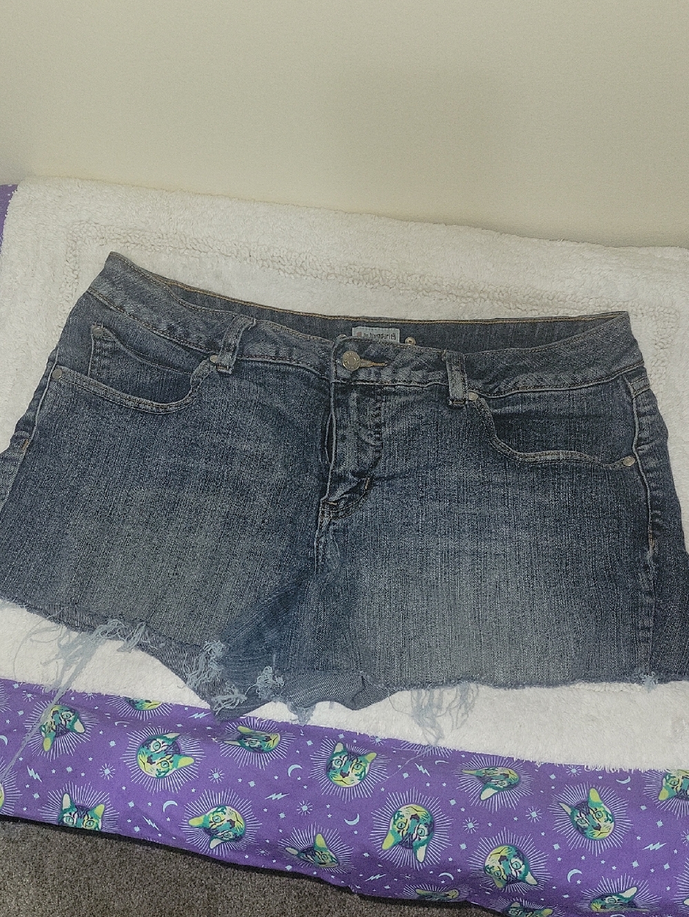 No Boundaries Blue Denim Jean "Cut-off" Shorts